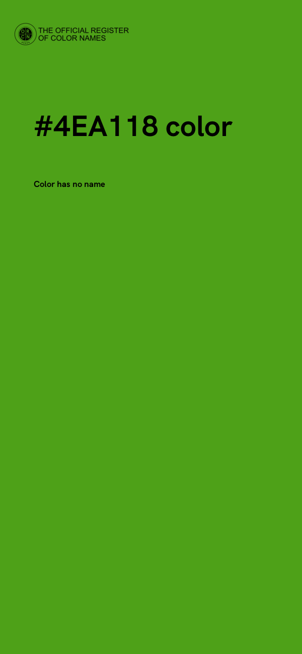 #4EA118 color image