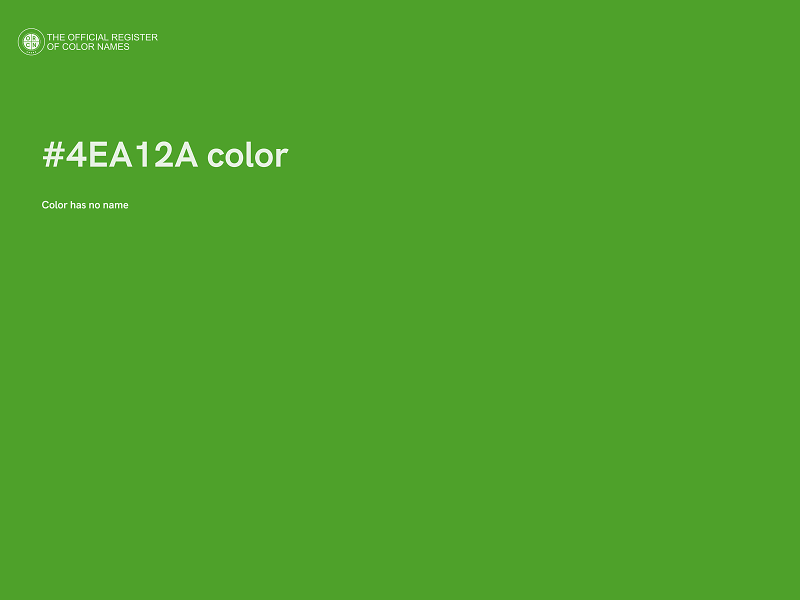 #4EA12A color image