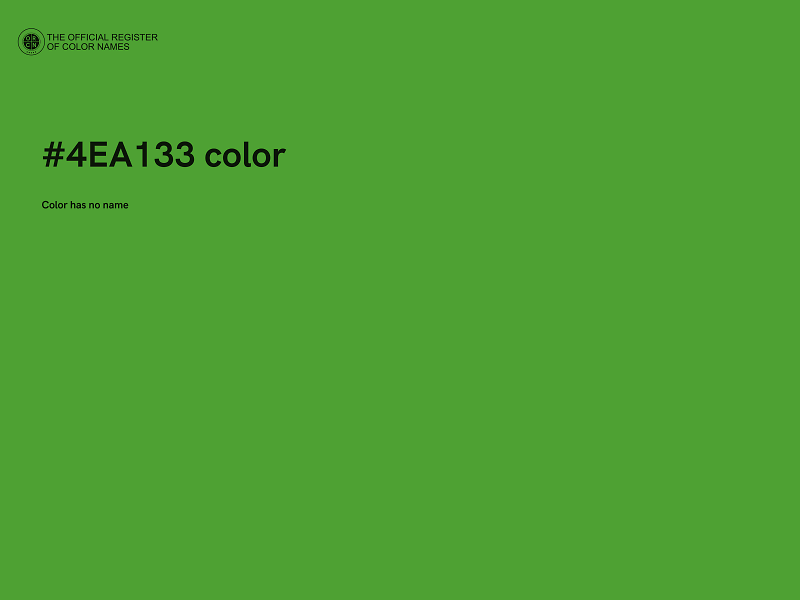 #4EA133 color image