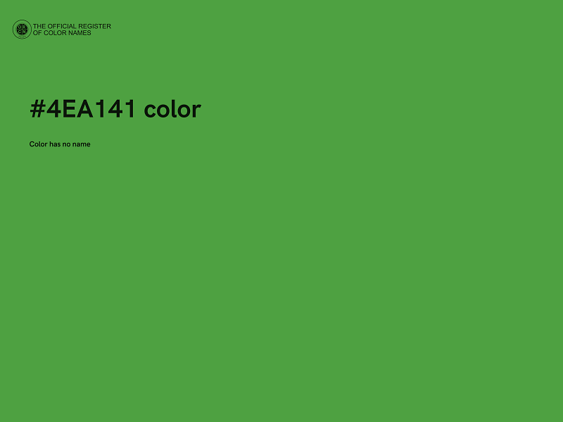 #4EA141 color image