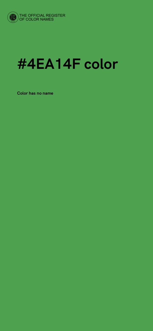 #4EA14F color image