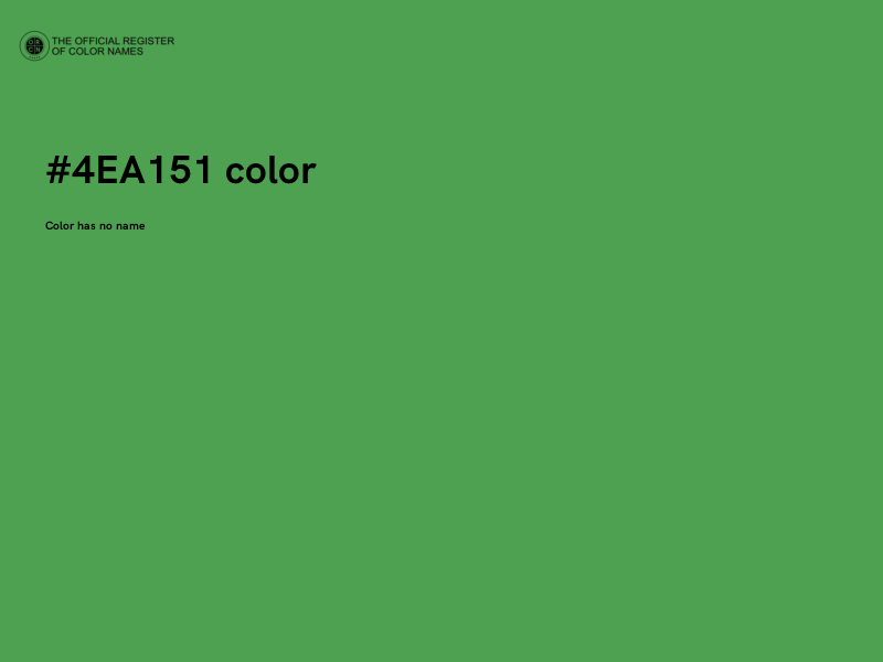 #4EA151 color image