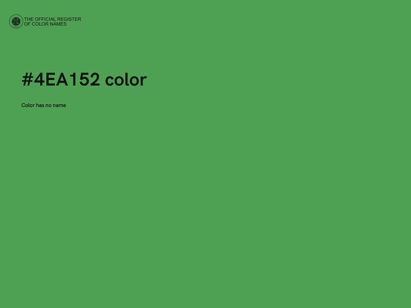 #4EA152 color image