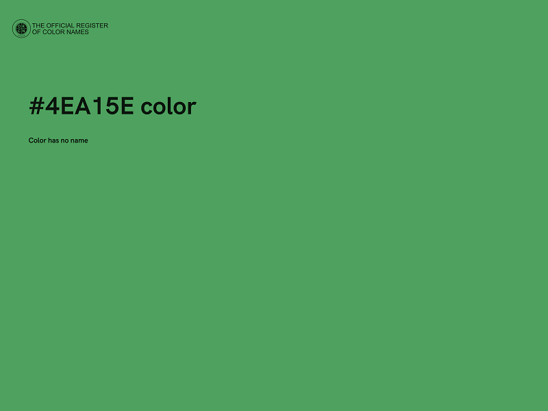 #4EA15E color image