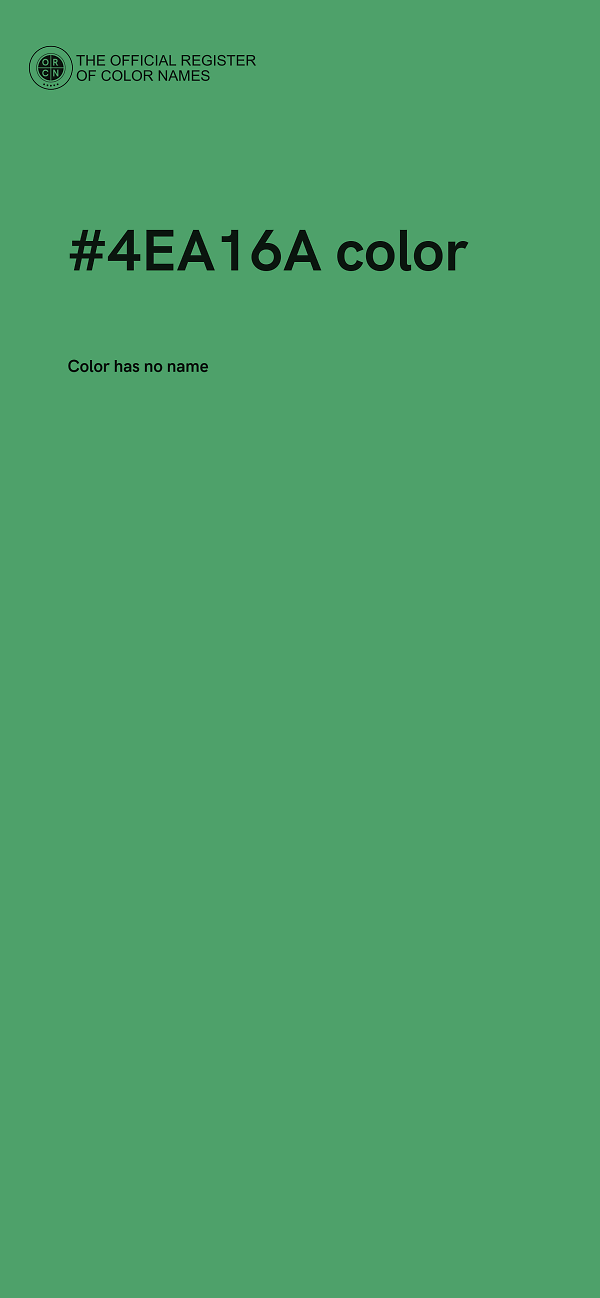 #4EA16A color image