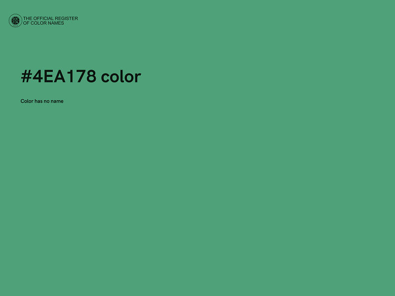 #4EA178 color image