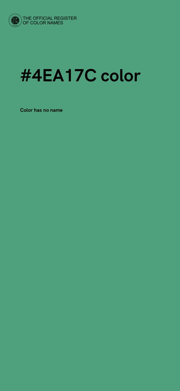 #4EA17C color image