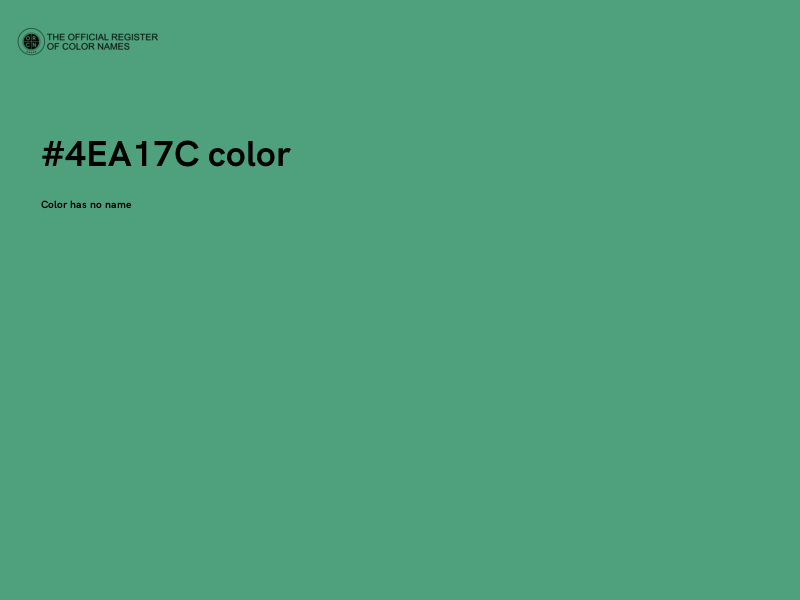 #4EA17C color image