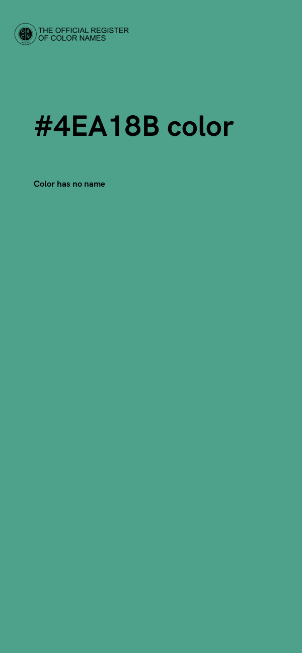 #4EA18B color image