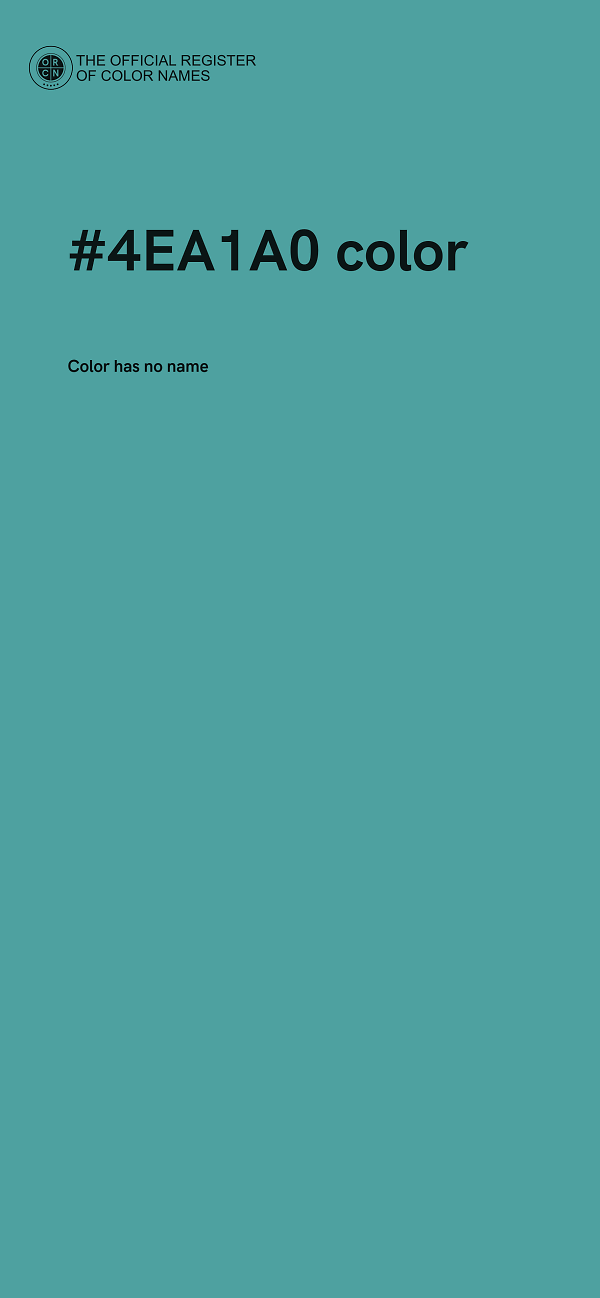 #4EA1A0 color image