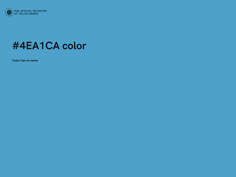 #4EA1CA color image