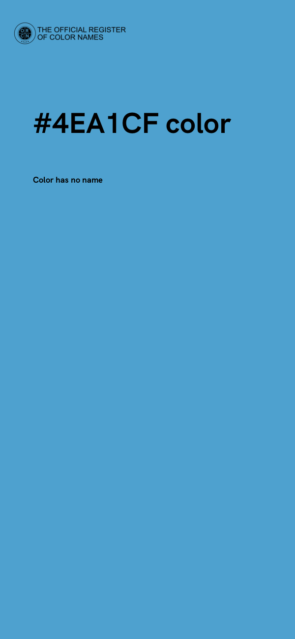 #4EA1CF color image