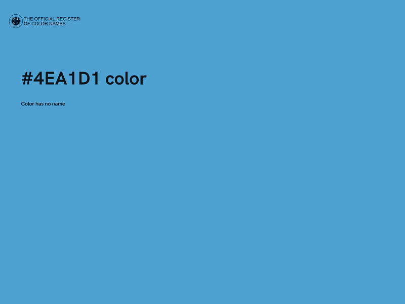 #4EA1D1 color image