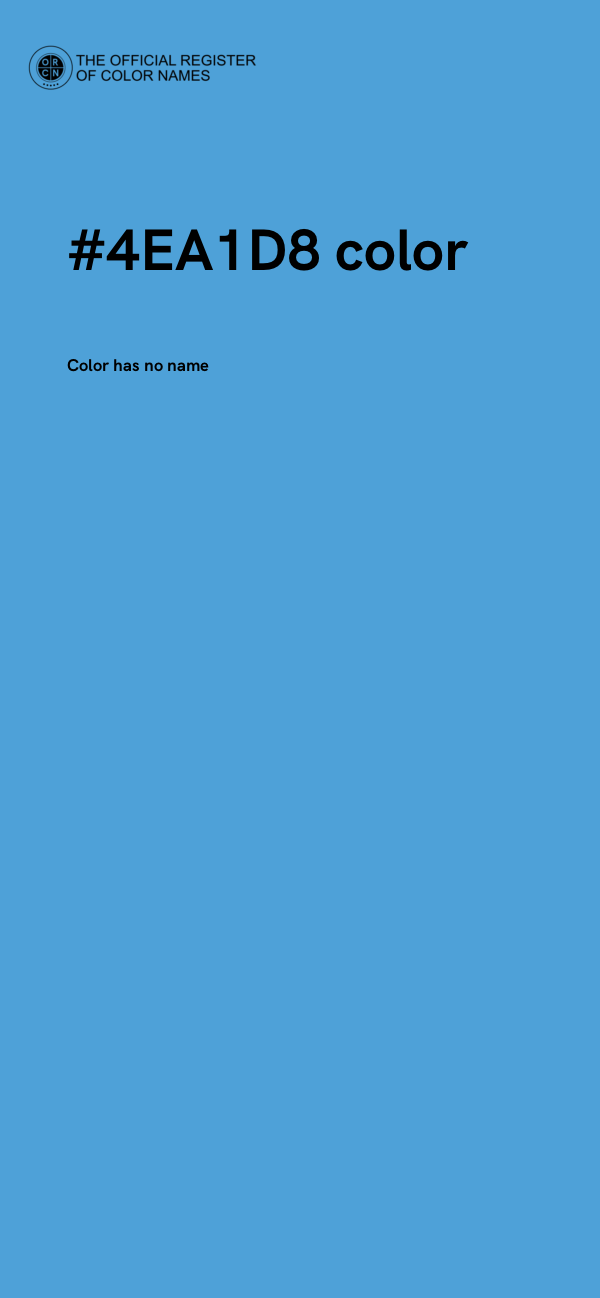 #4EA1D8 color image