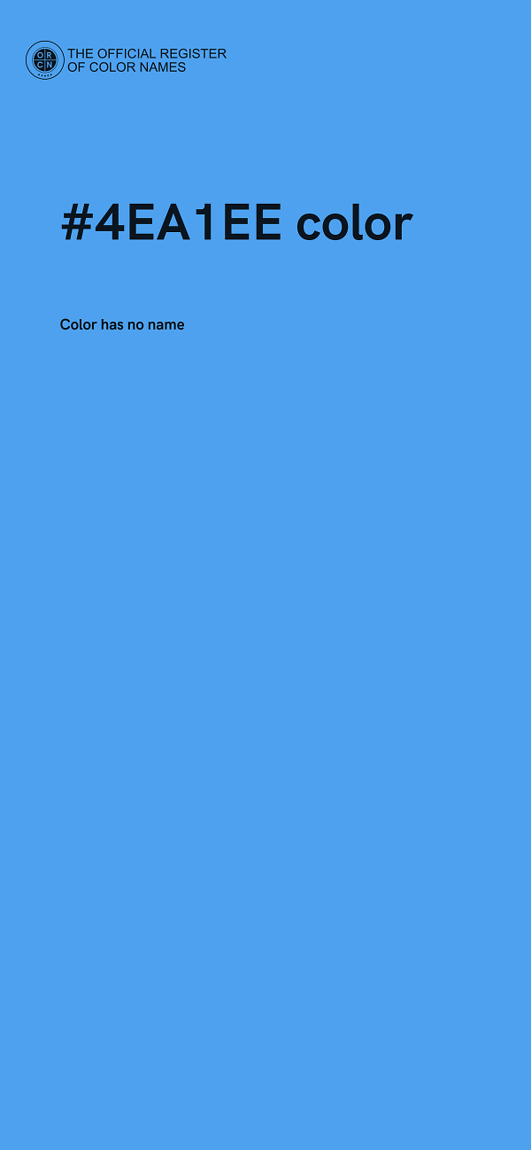 #4EA1EE color image