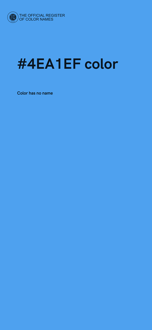 #4EA1EF color image