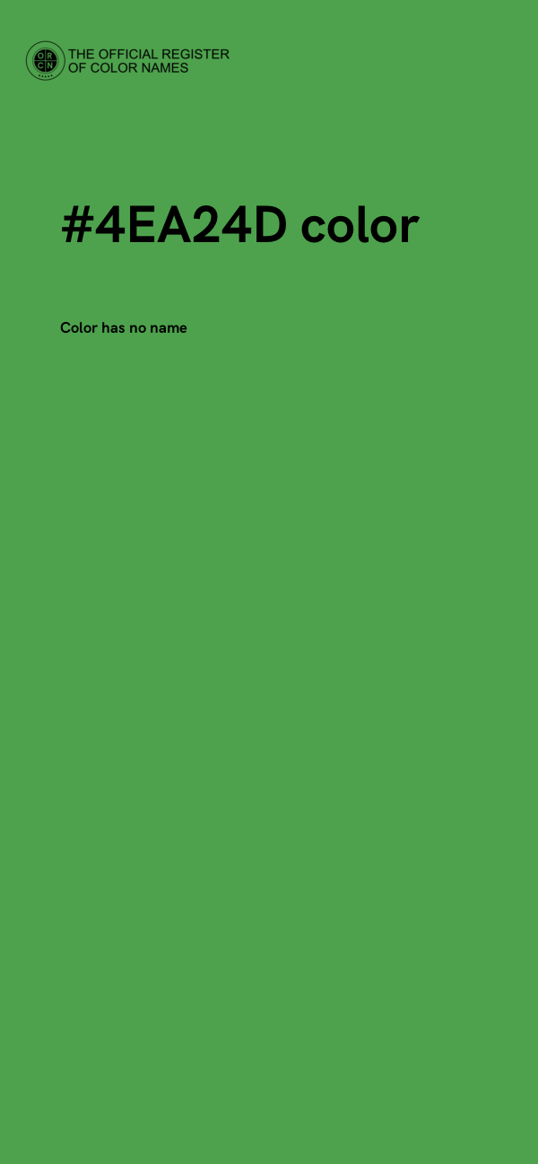 #4EA24D color image