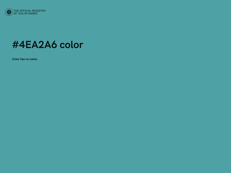 #4EA2A6 color image