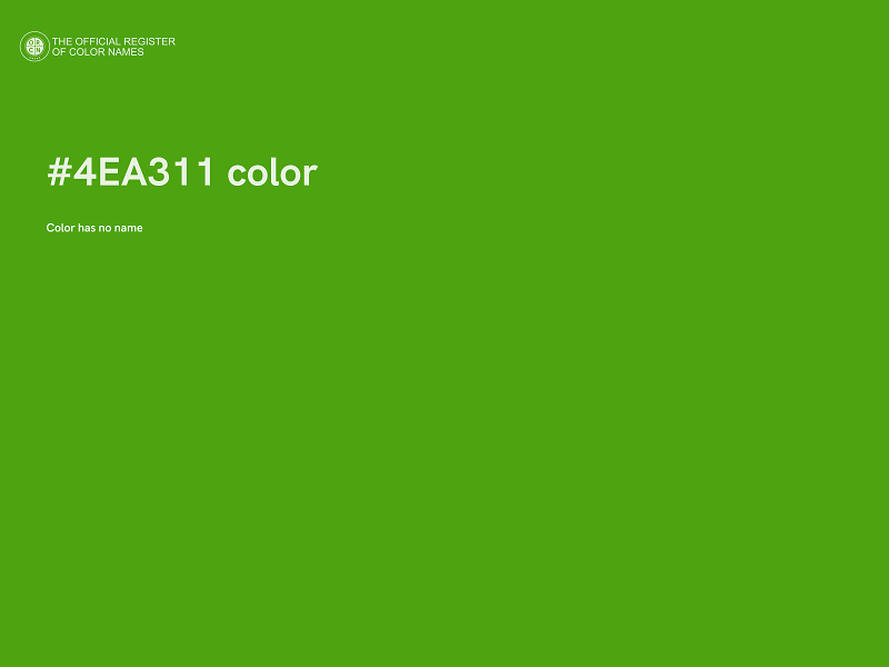 #4EA311 color image