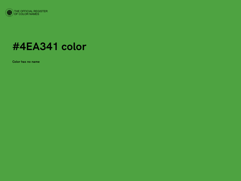 #4EA341 color image