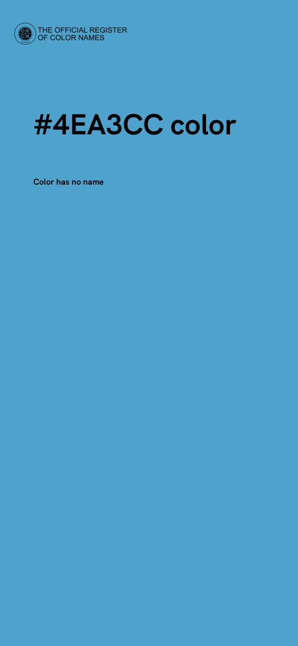 #4EA3CC color image