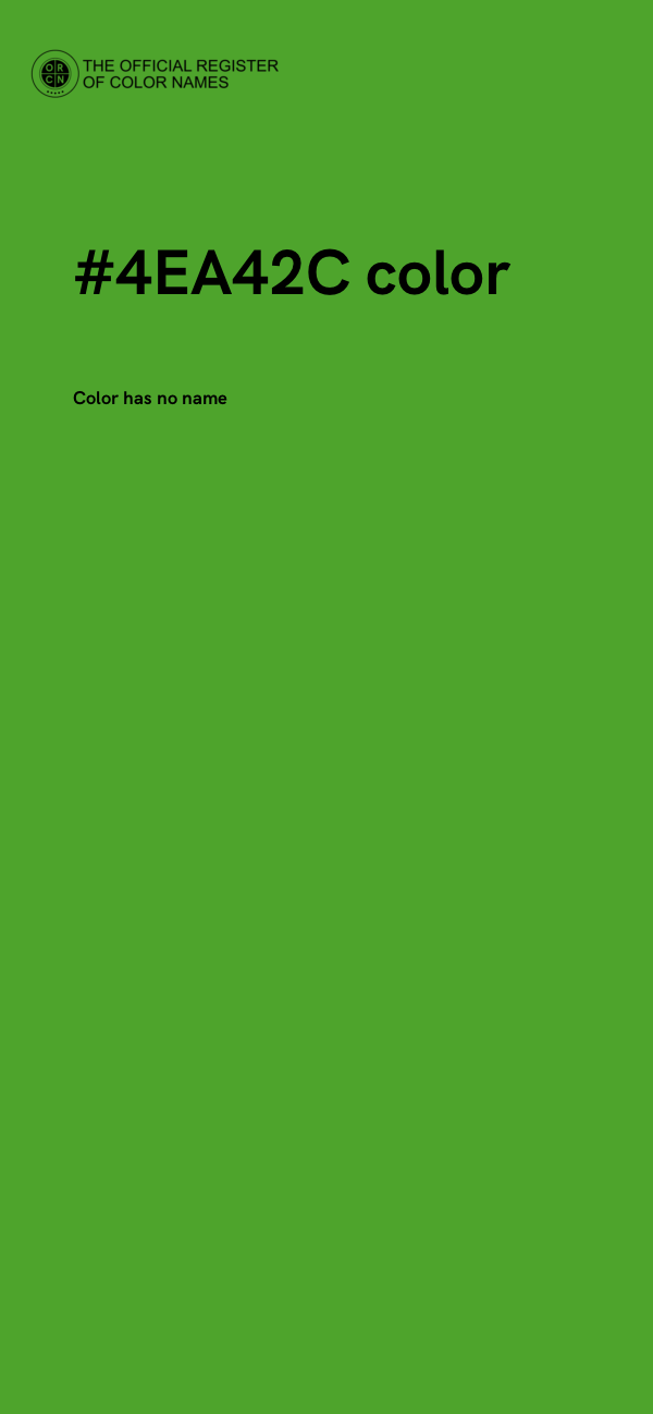 #4EA42C color image