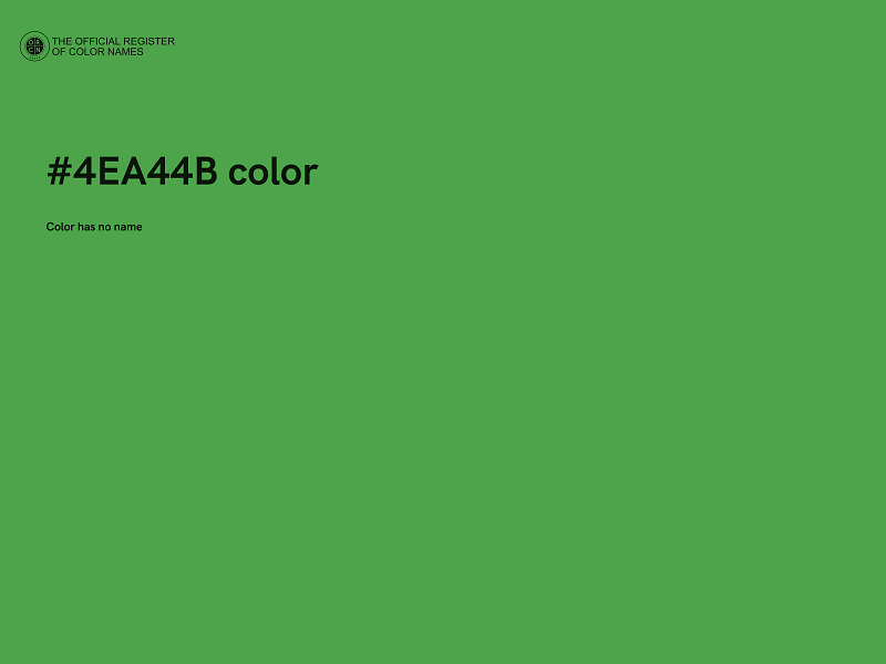 #4EA44B color image