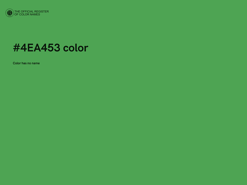 #4EA453 color image