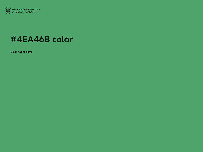 #4EA46B color image