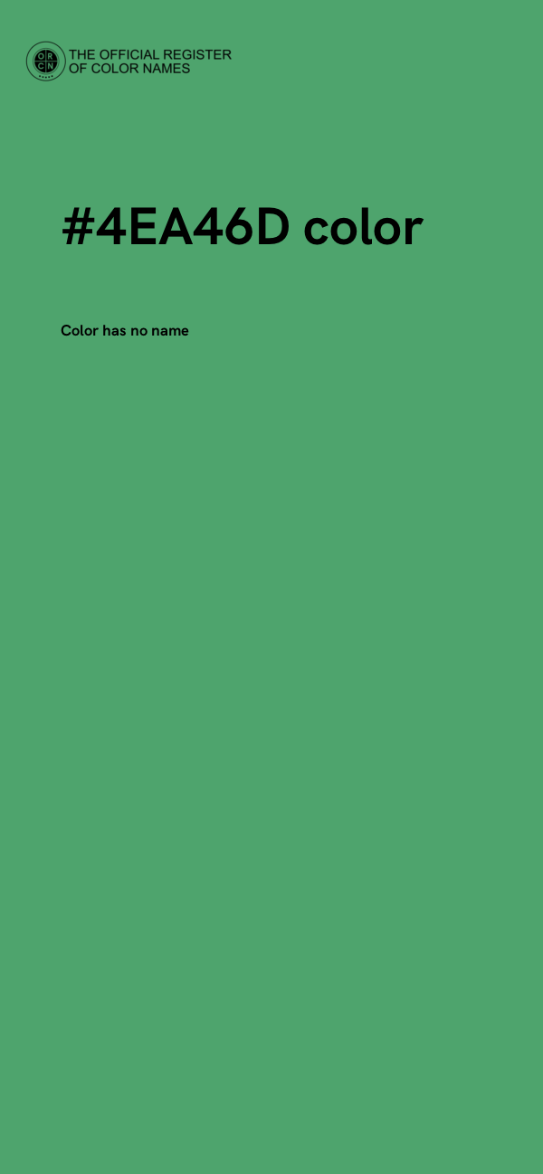 #4EA46D color image
