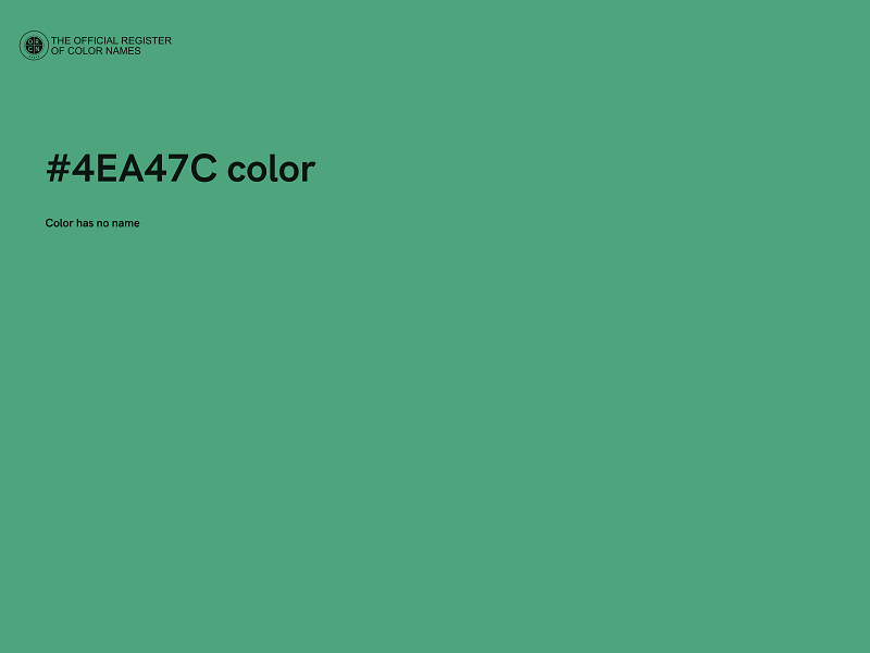 #4EA47C color image