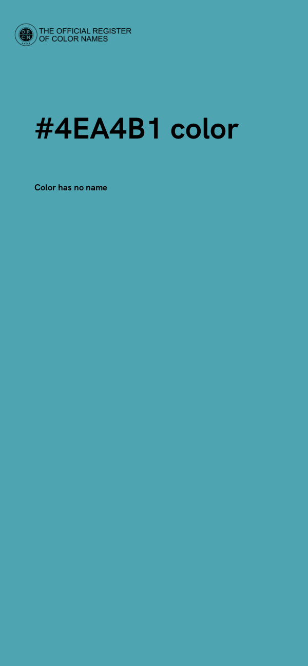 #4EA4B1 color image