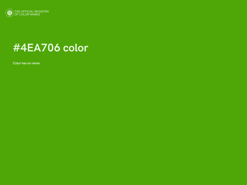 #4EA706 color image