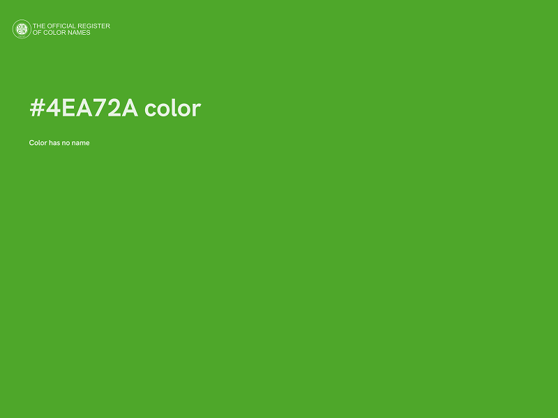 #4EA72A color image