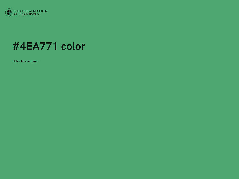 #4EA771 color image