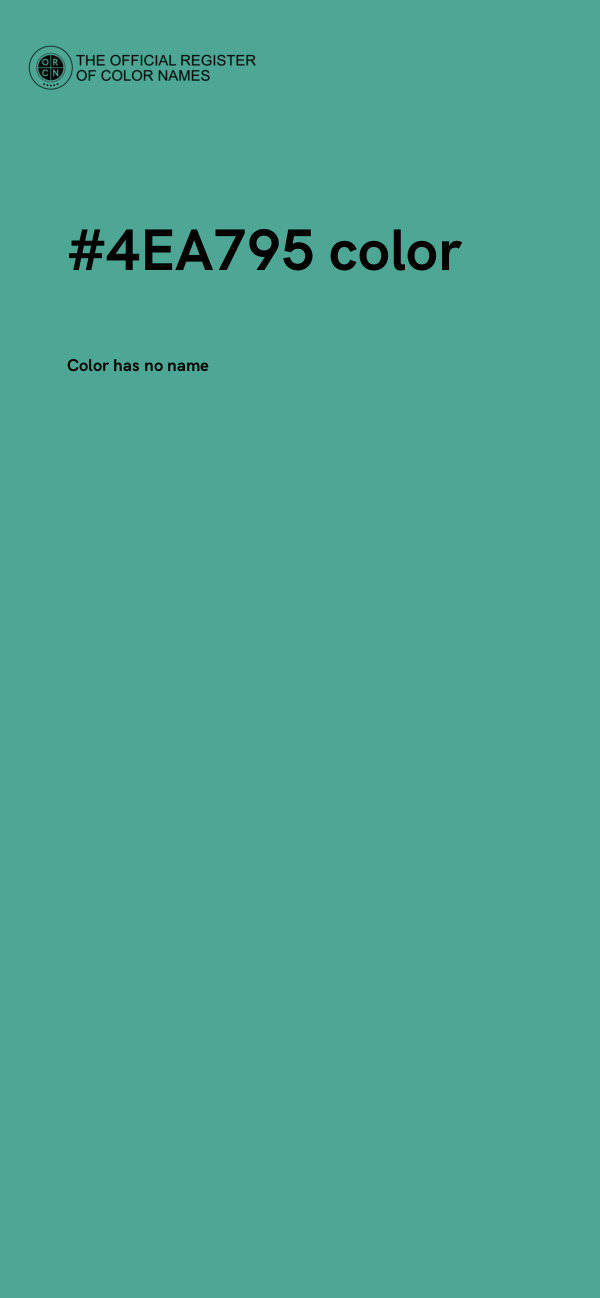 #4EA795 color image