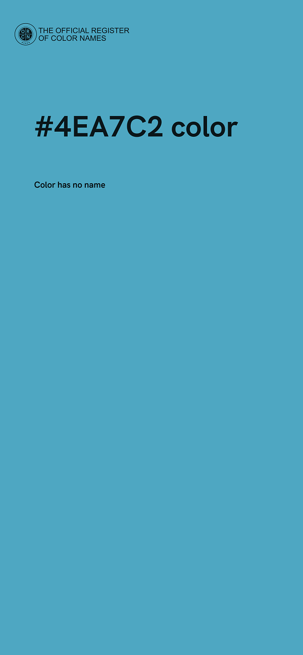 #4EA7C2 color image