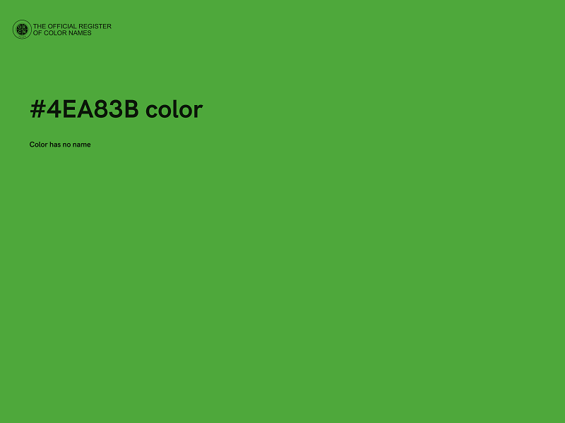 #4EA83B color image