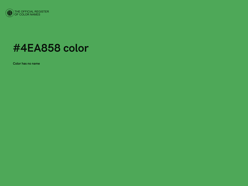 #4EA858 color image