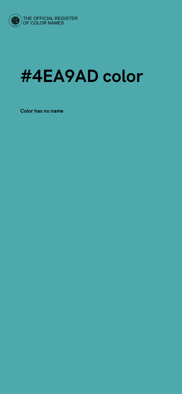 #4EA9AD color image