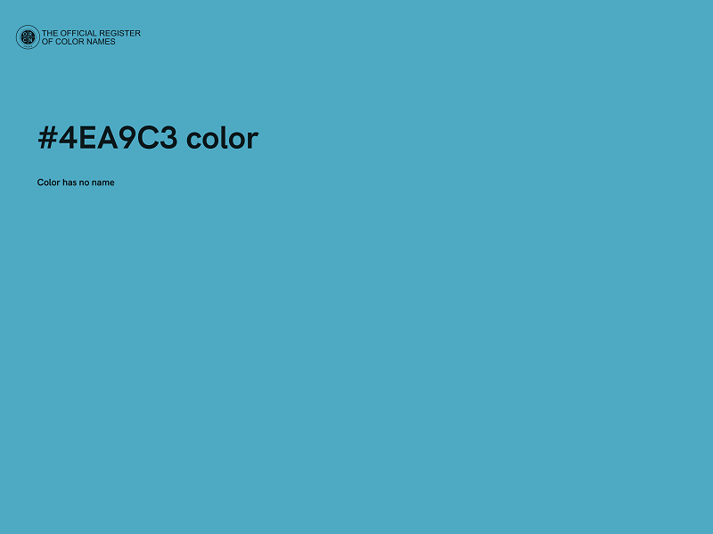 #4EA9C3 color image