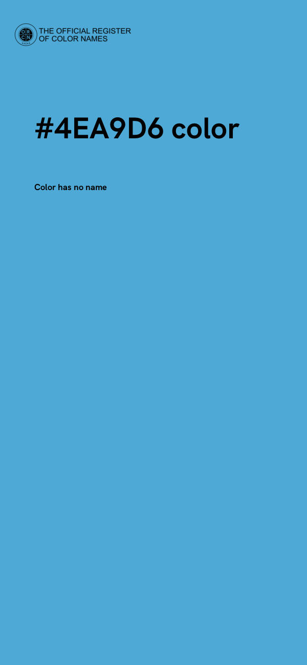 #4EA9D6 color image