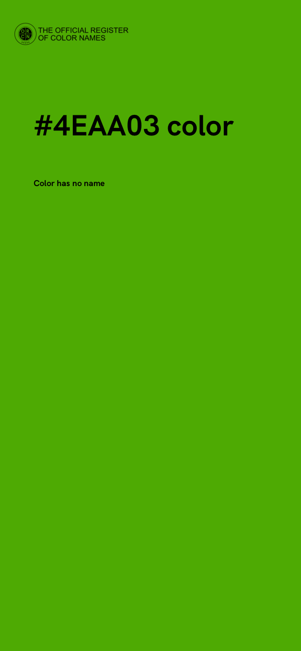 #4EAA03 color image