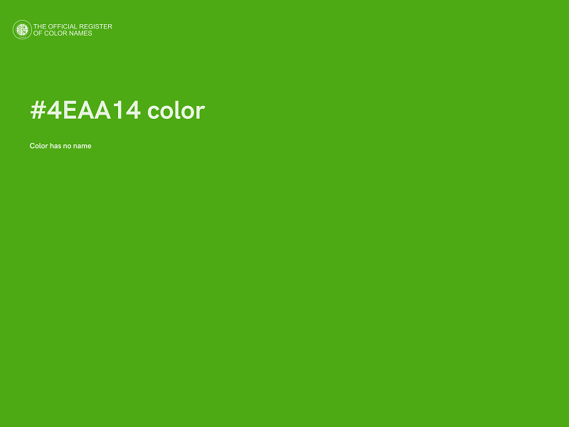 #4EAA14 color image