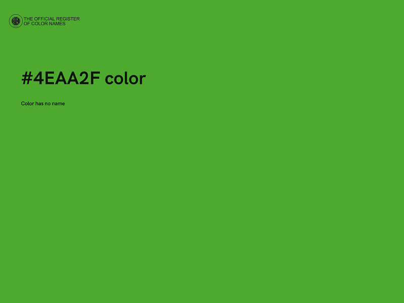 #4EAA2F color image