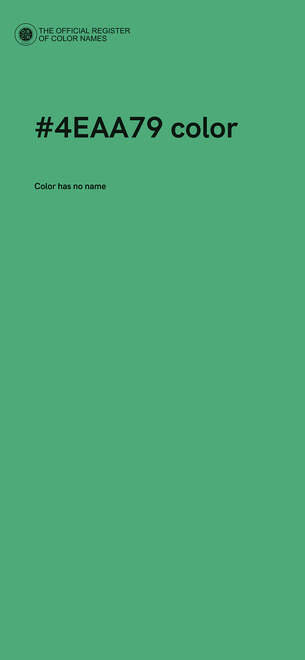 #4EAA79 color image