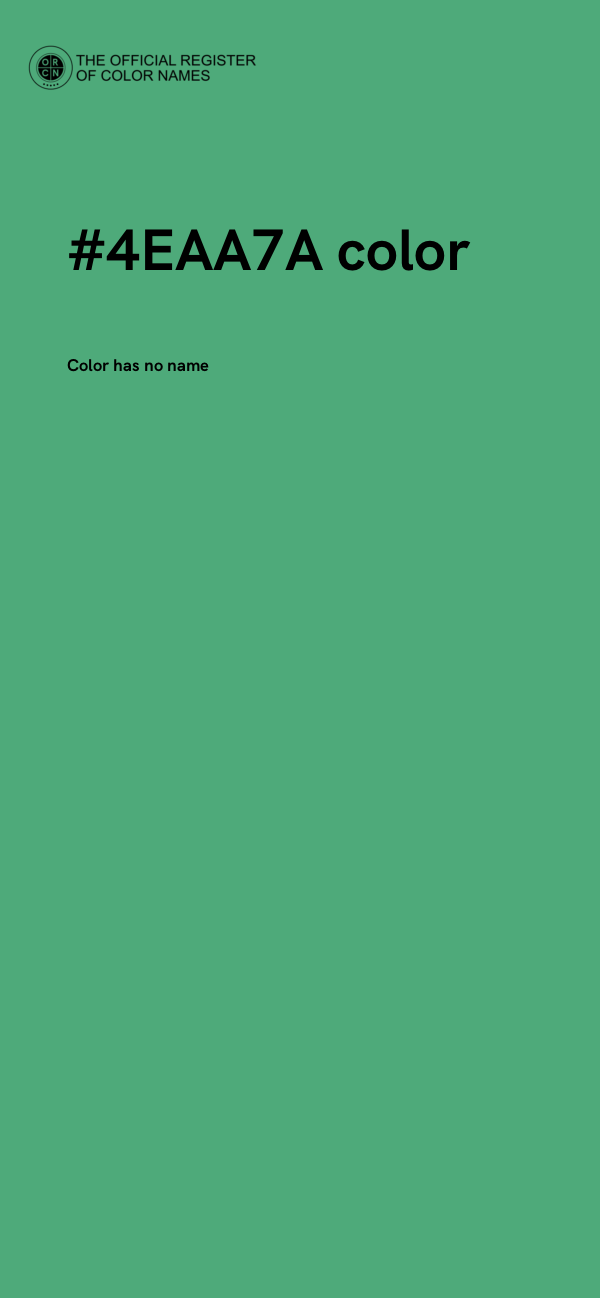#4EAA7A color image