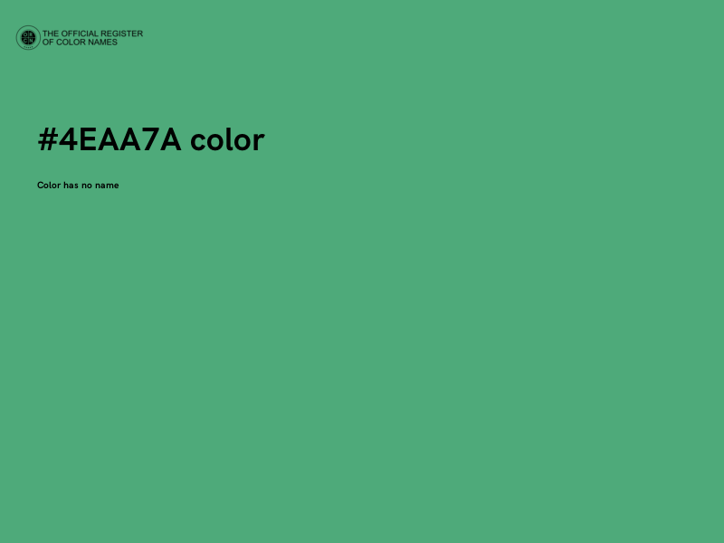 #4EAA7A color image