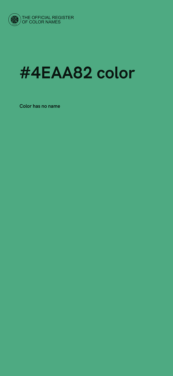 #4EAA82 color image