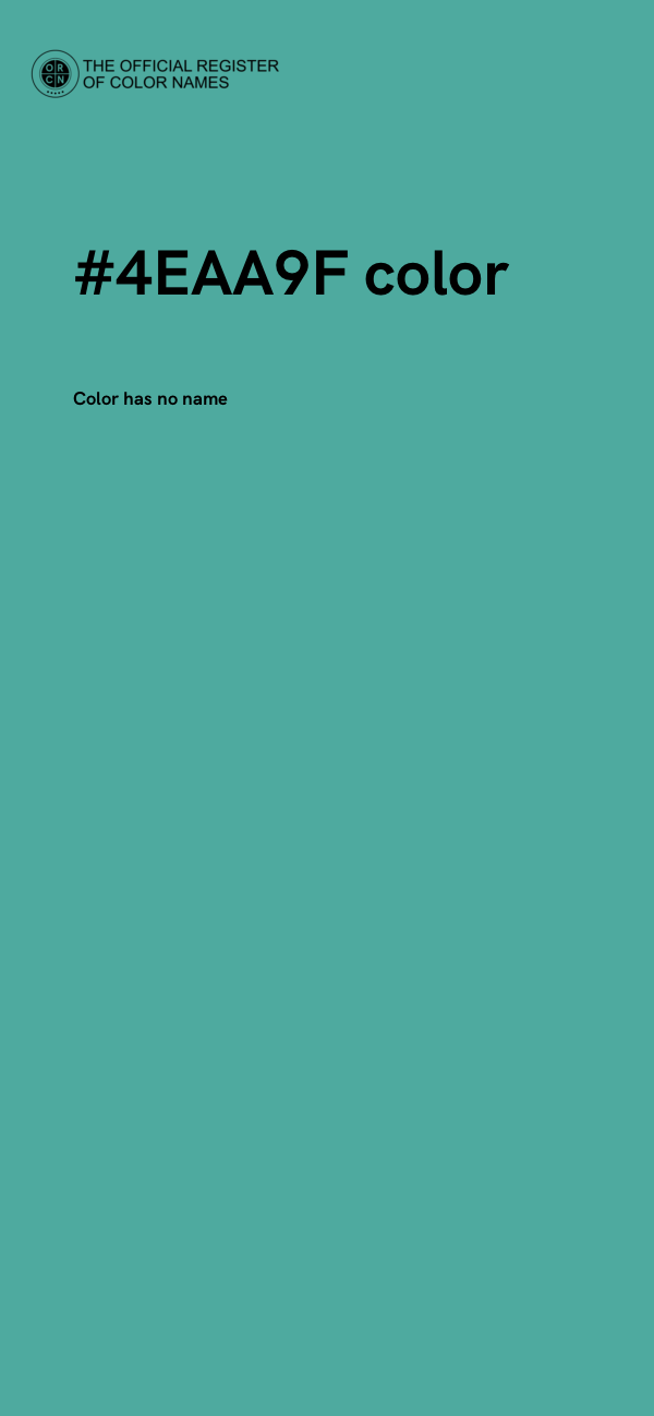 #4EAA9F color image